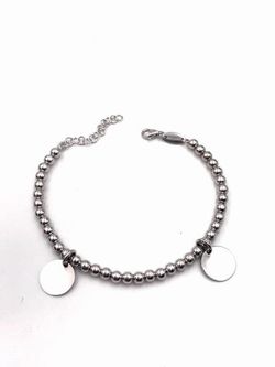 Bracelet en argent personnalisable avec deux boules