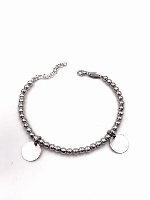 Bracelet en argent personnalisable avec deux boules