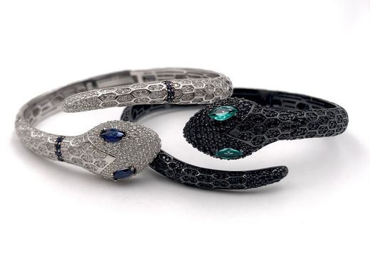 Bracelet Serpent Noir