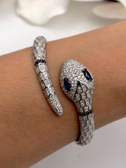 Bracelet Serpent En Argent