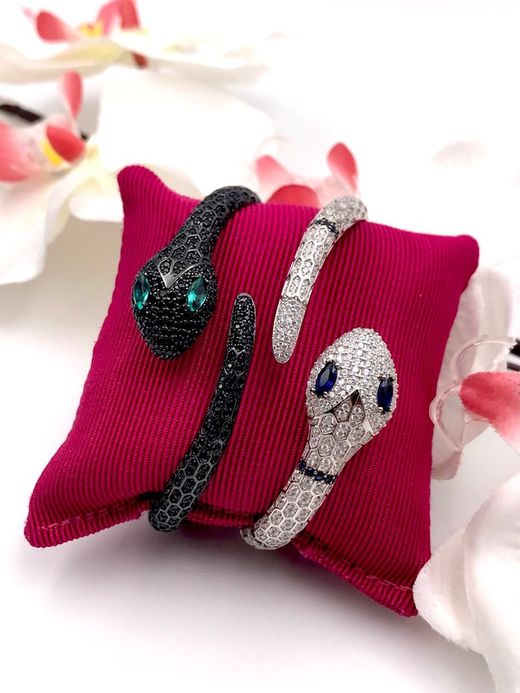 Bracelet Serpent En Argent