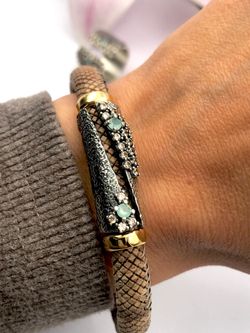 Pulsera Top Crack Brown