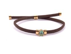 Pulsera Top Elastic Aqua Gold