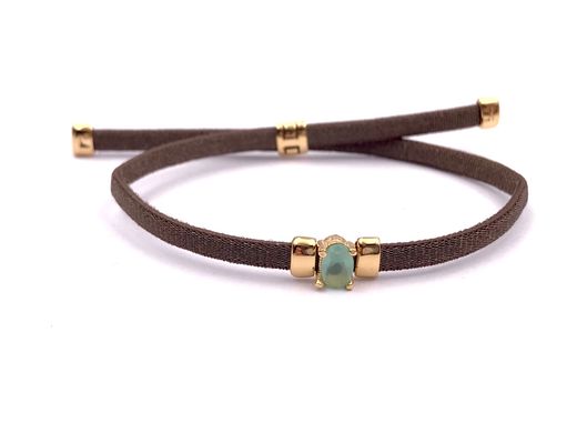 Pulsera Top Elastic Aqua Gold