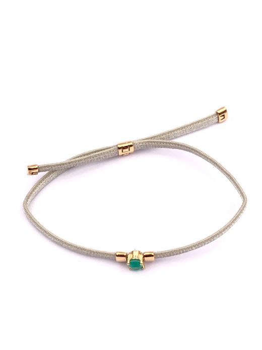 Pulsera Top Elastic Esmerald Gold