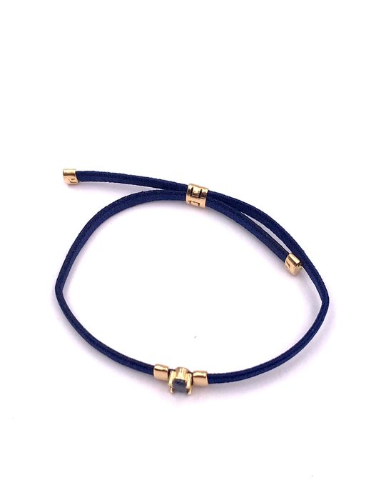 Pulsera Top Elastic Sapphire Gold