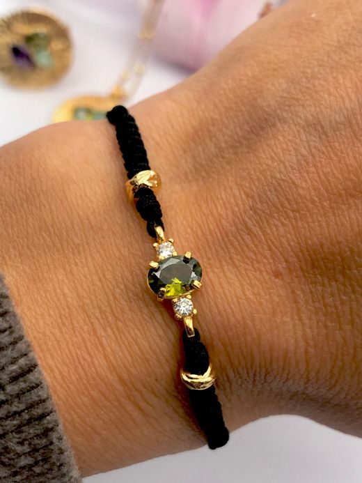 Pulsera Top plata Miyako Green