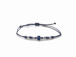 Pulsera Top Silver de plata con circonitas azules