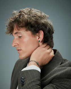 Bracelet Viceroy Black Curbada avec malachite