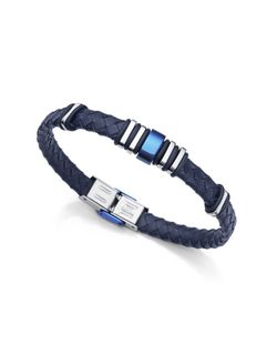 Pulsera Viceroy con cuero trenzado azul