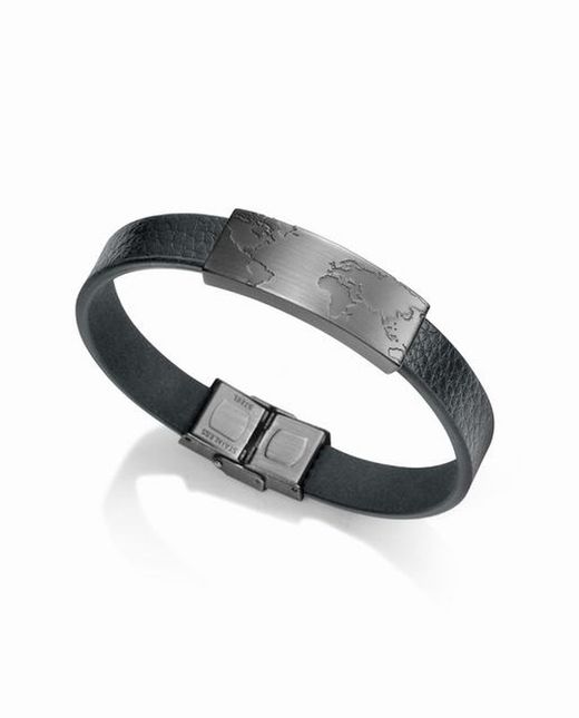 Pulsera Viceroy con grabado mapamundi