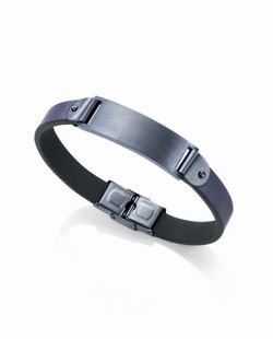 Pulsera Viceroy con cuero y placa azul