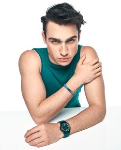 Pulseira Viceroy verde em aço e alumínio