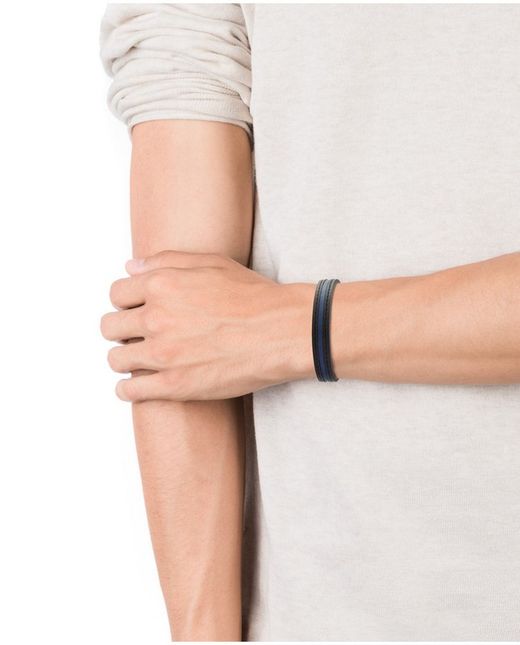 Viceroy-Armband aus schwarzem und blauem Leder