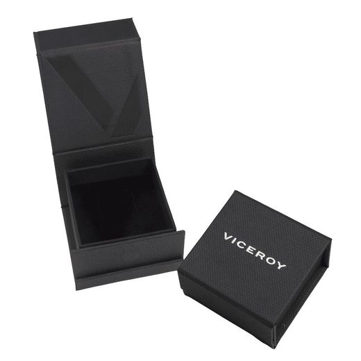Pulsera Viceroy en silicona negra con pespunte azul