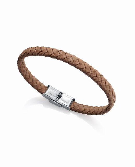 Pulsera Viceroy trenzada color camel