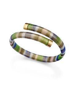Pulsera Viceroy Tubogas Laura Escanes Gold Green