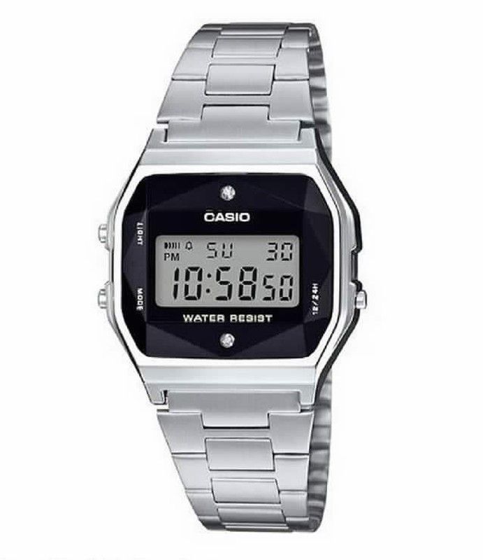 Relógio Casio Clássico - Digital Dourado Rosa/Preto