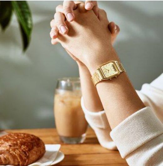 Reloj unisex Casio dorado analógico-digital