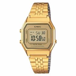 Reloj casio digital vintage mediano en dorado