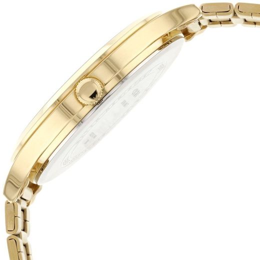 Reloj casio unisex acero Ip dorado con esfera negra