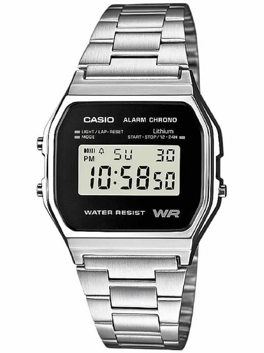 Reloj casio digital retro unisex con esfera negra