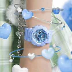 Casio Baby-G BA-110 Uhr in Blau/Pastelllila