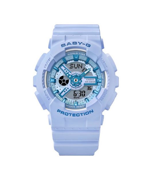 Casio Baby-G BA-110 Uhr in Blau/Pastelllila