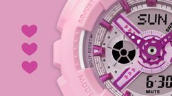 Reloj Casio Baby-G BA-110 en color rosa pastel