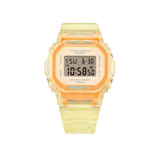 Relógio digital Casio Baby-G BGD-565SJ amarelo