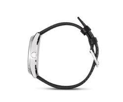 Relógio Casio com pulseira de couro preta e mostrador branco MTP-1302PL
