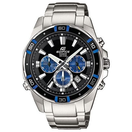 Reloj Casio de acero con cronógrafo y luz