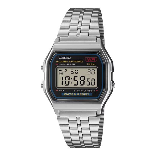 Reloj casio digital A159 unisex con cierre deslizante