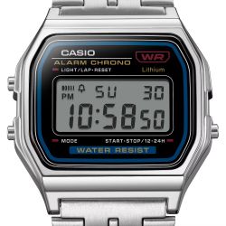 Reloj casio digital A159 unisex con cierre deslizante