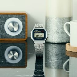 Reloj casio digital A159 unisex con cierre deslizante