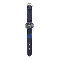 Casio W-220HF Digitaluhr für Kinder mit blauem Nylonarmband