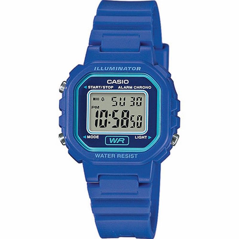 Reloj Casio digital pequeño en color azul LA-20WH-2AEF reloj niño