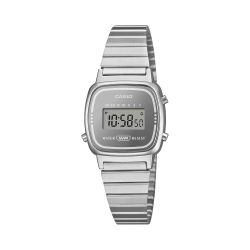 Reloj casio digital pequeño LA670 efecto espejo en acero