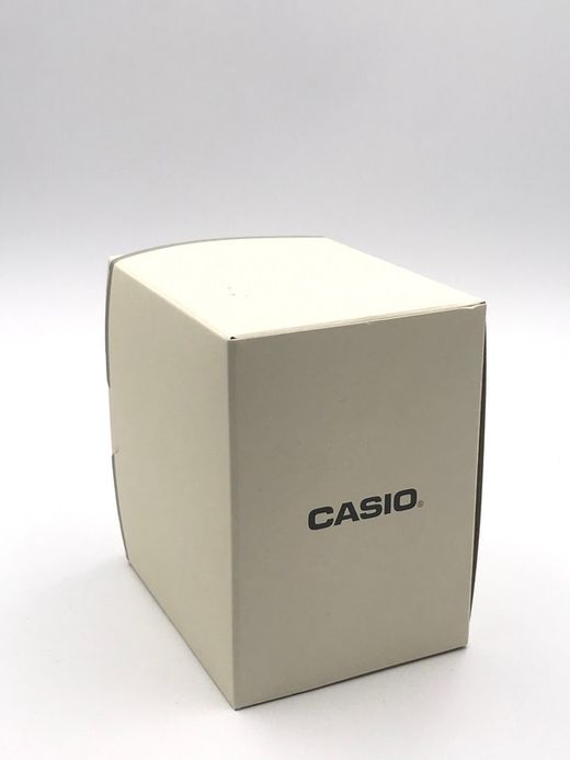 Relógio digital Casio W-218 com caixa prateada e cronômetro