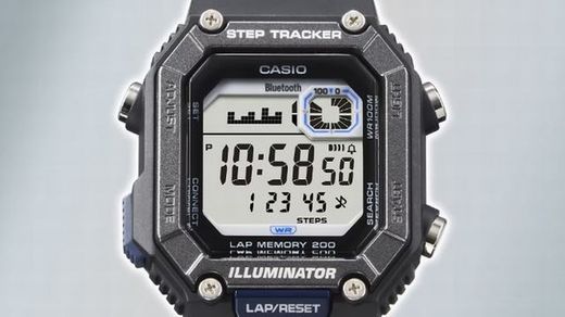 Relógio Digital Casio WS-B1000 Contador de Passos Bluetooth® Preto