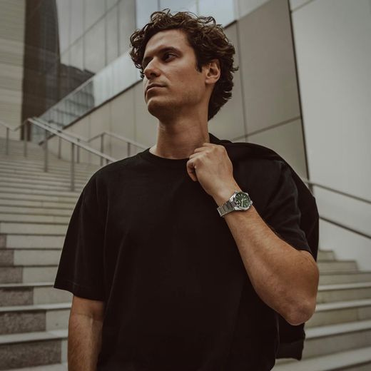 Casio Edifice Automatikuhr EFK-100D mit grünem Zifferblatt