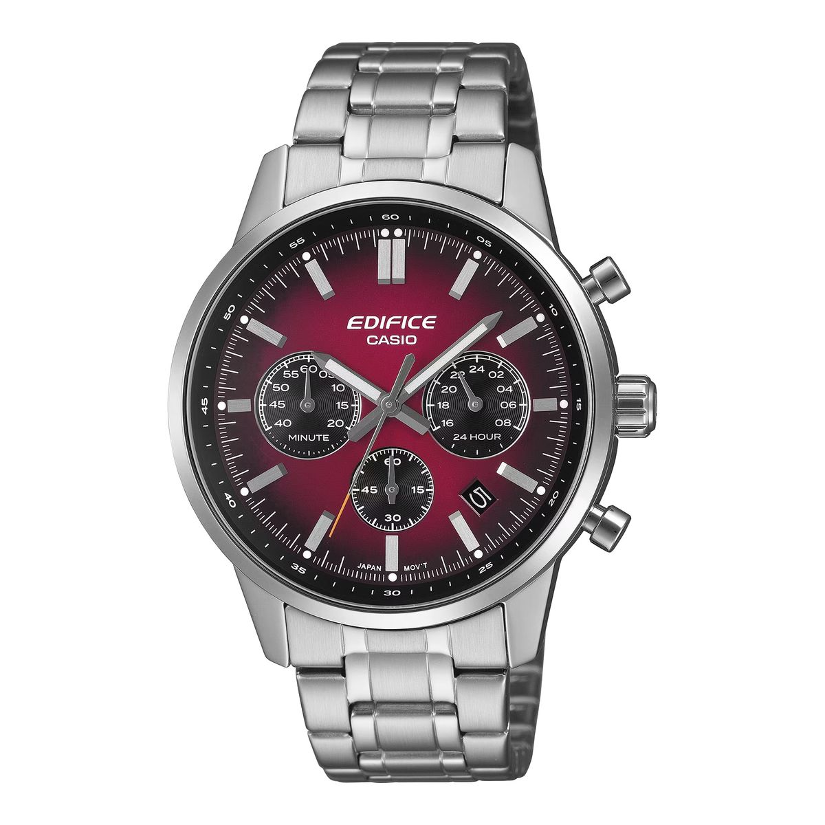 Reloj Casio Edifice EFR-575D Crono Silver Red