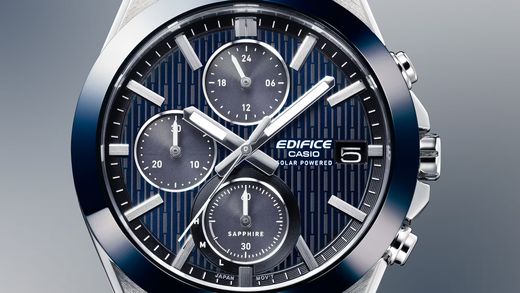 Casio Edifice EFS-S650DC Solaruhr mit Keramiklünette, blau