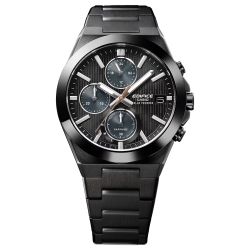 Montre solaire Casio Edifice EFS-S650DC avec lunette en céramique, noire