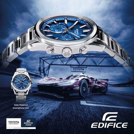Reloj Casio Edifice EQB-1300 Crono Solar con esfera azul