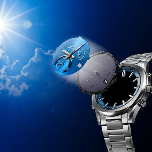 Reloj Casio Edifice EQB-1300 Crono Solar con esfera azul