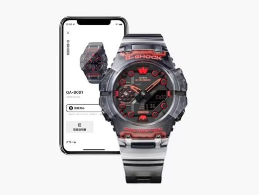 Reloj Casio G-ShockBluetooth en color negro y rojo