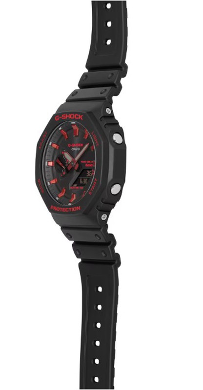 Casio g-shock de hombre solar radio controlado en negro y rojo — Miralles  Arévalo Joyeros