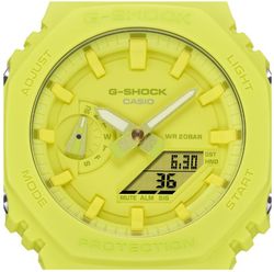 Casio G-Shock-Uhr mit Harzgehäuse, in der Farbe Voltgelb