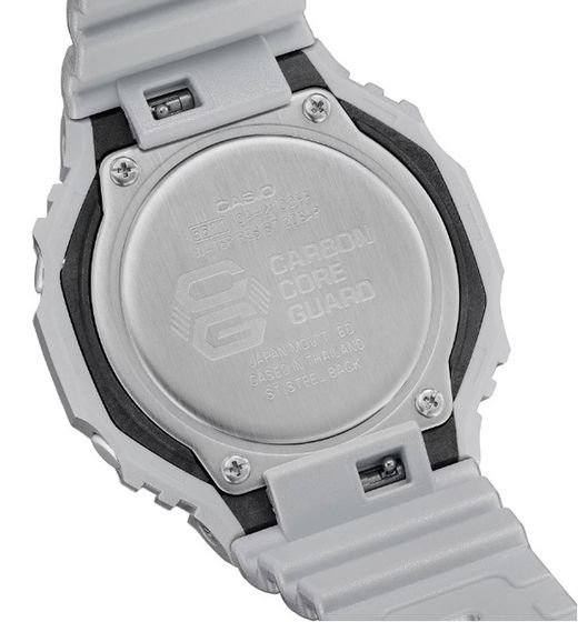 Reloj Casio g-shock caja de resina y carbono, en color plateado metalizado